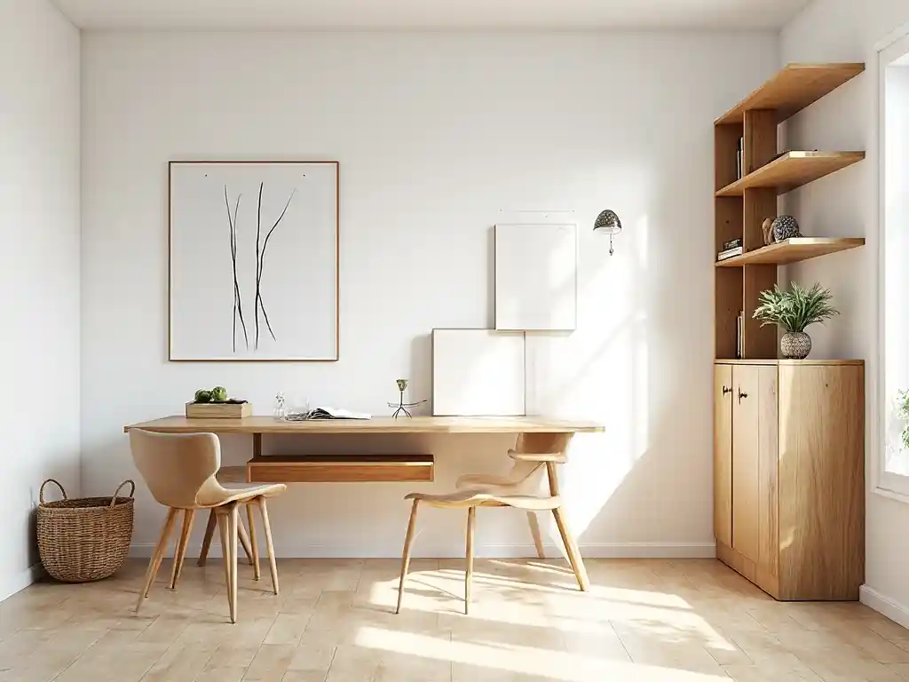 9-Scandinavian Home Office Design Idea