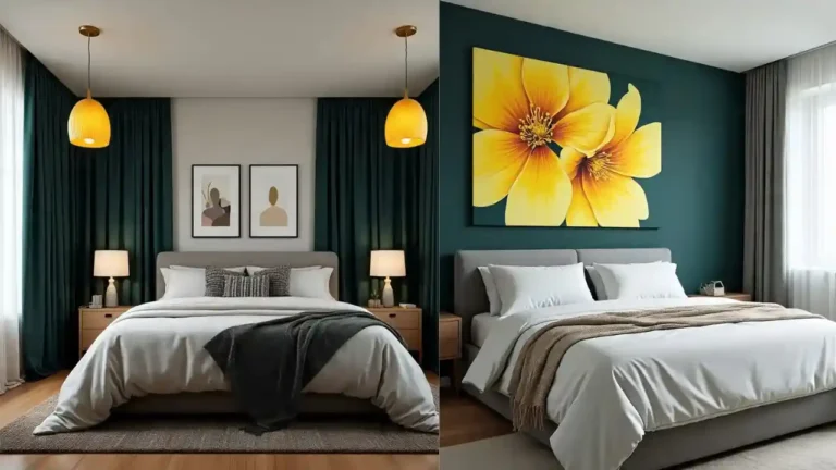 Bold Dark Green and Yellow Bedroom Ideas for Earthy & Harmonious Design