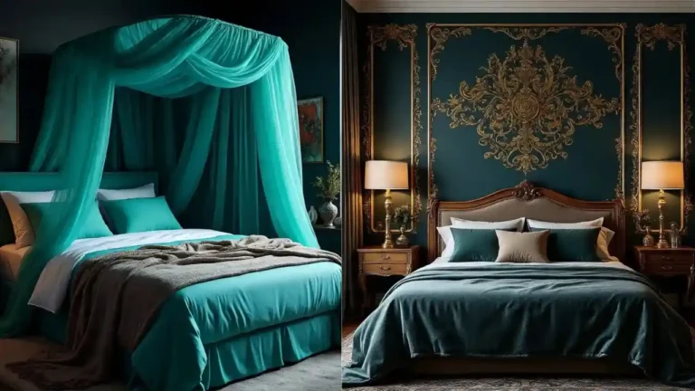 Teal Maximalist Bedroom Ideas for a Dark, Cozy & Vibrant Aesthetic