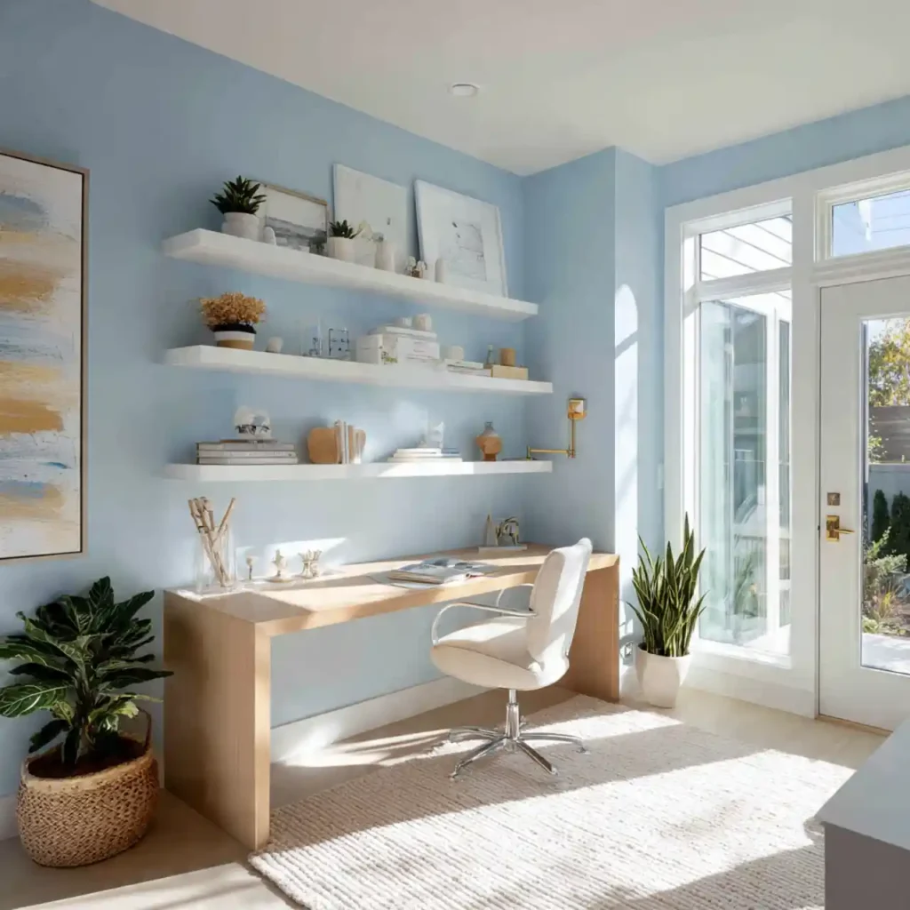1-Blue Home Office Ideas