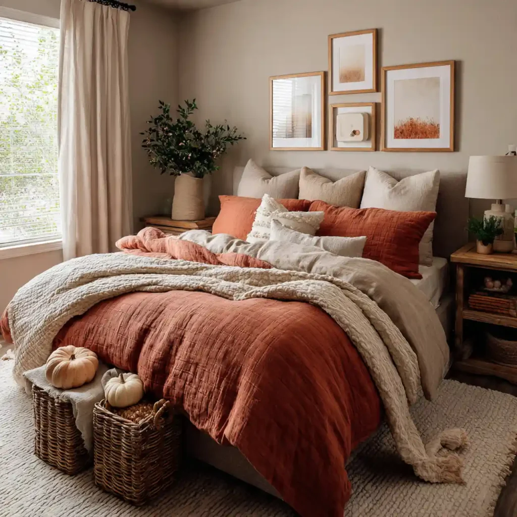 1-Cozy Autumn Bedroom Ideas