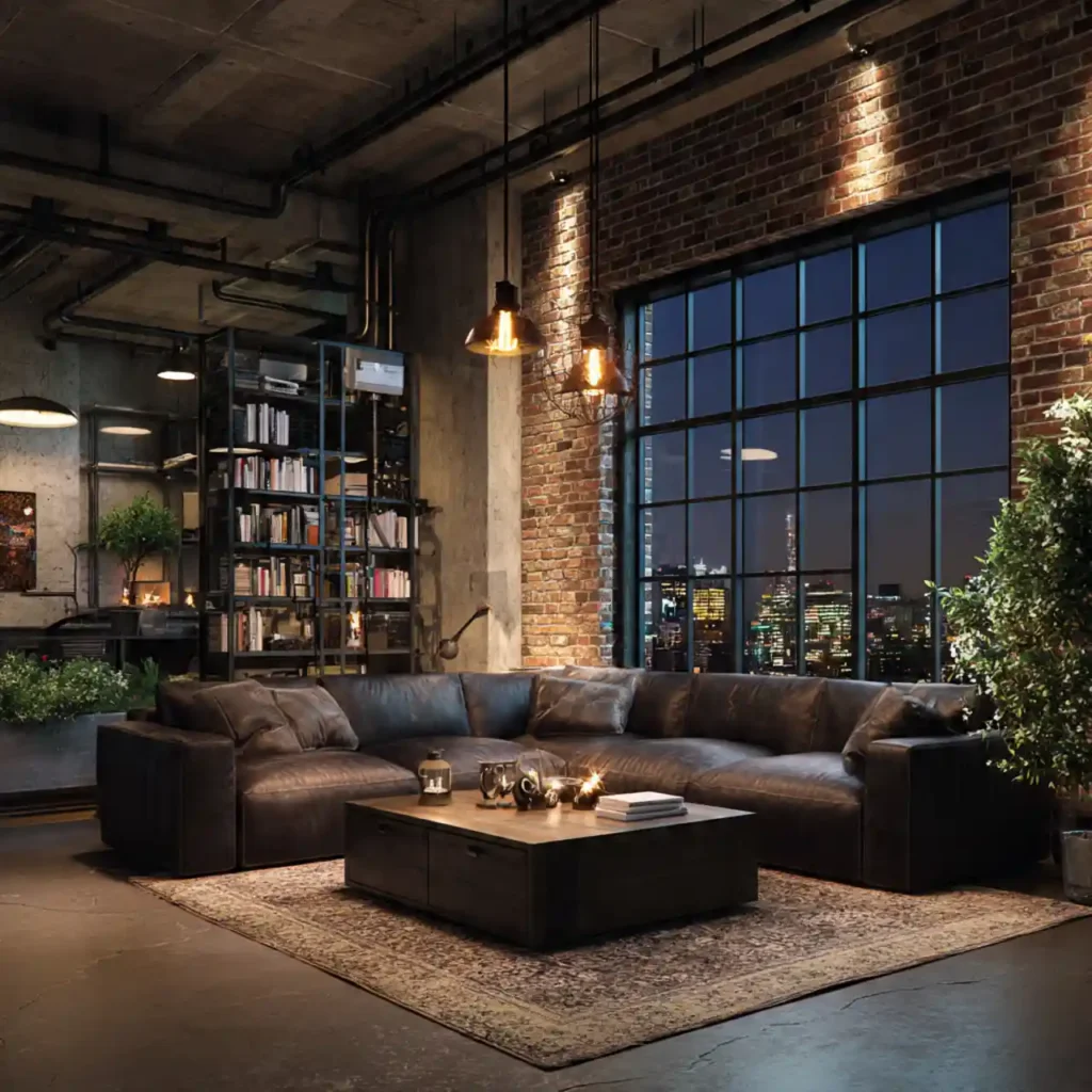 1-Industrial Apartment Interior Ideas
