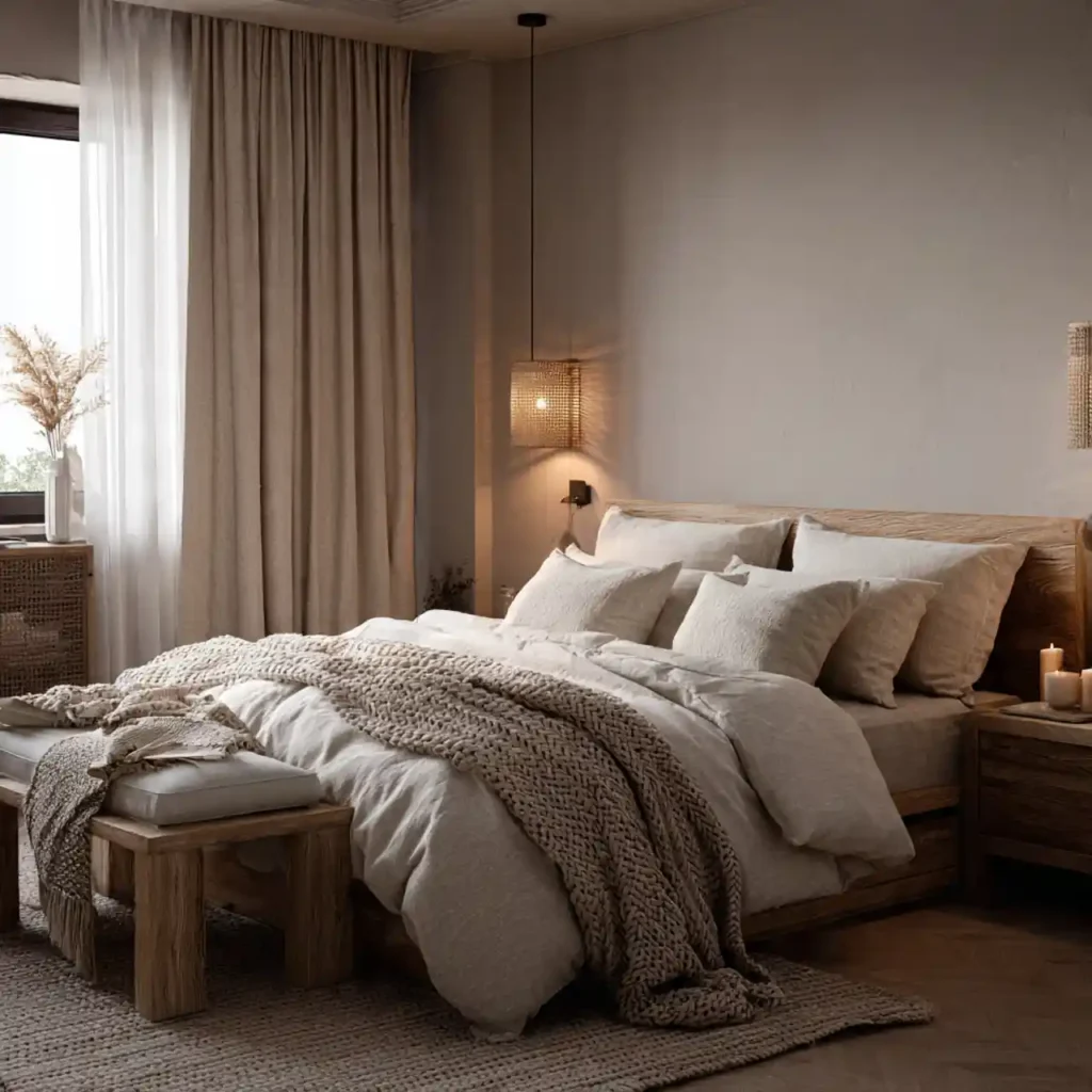 1-Mocha Bedroom Wall Ideas