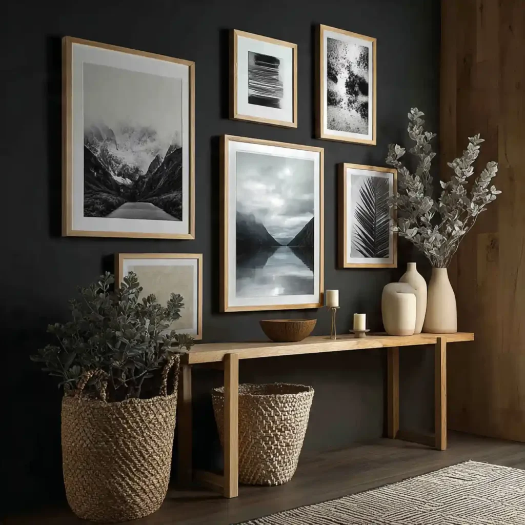 10-Black Scandinavian Hallway Idea