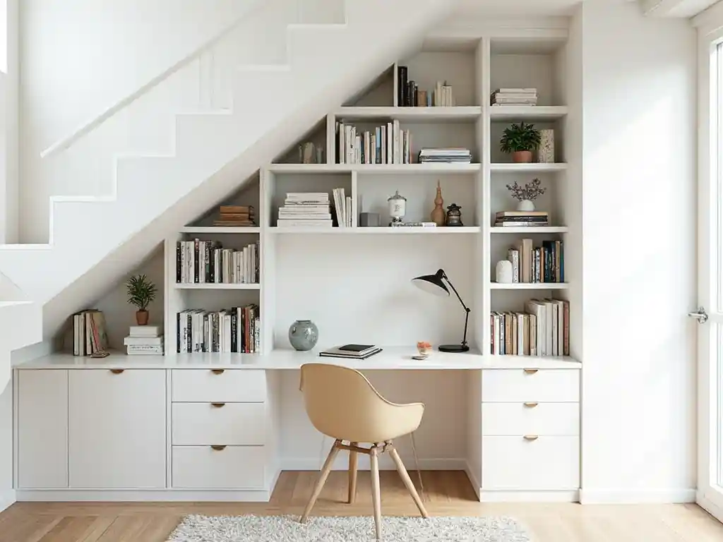 10-Home Office Under Stairs Idea