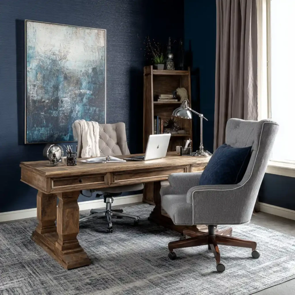 11-Blue Home Office Idea