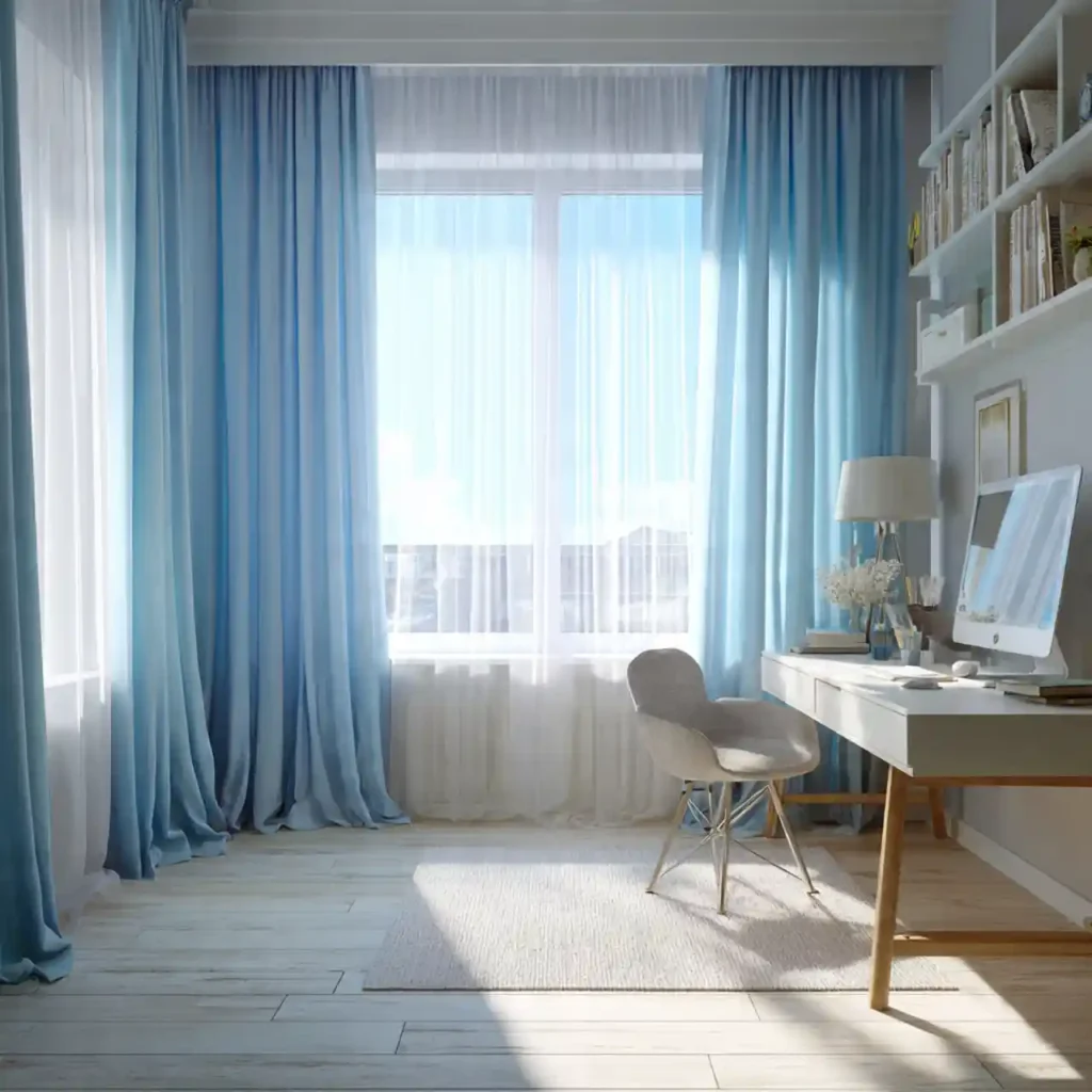 13-Blue Home Office Idea