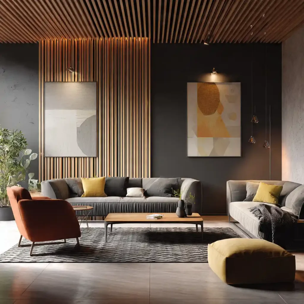 13-Wood Slat Wall Idea