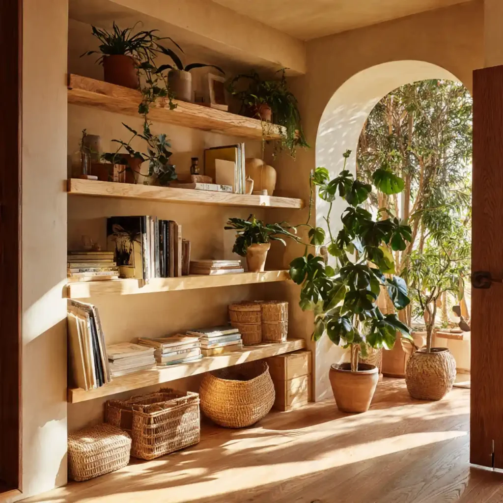 14-Biophilic Living Room Idea