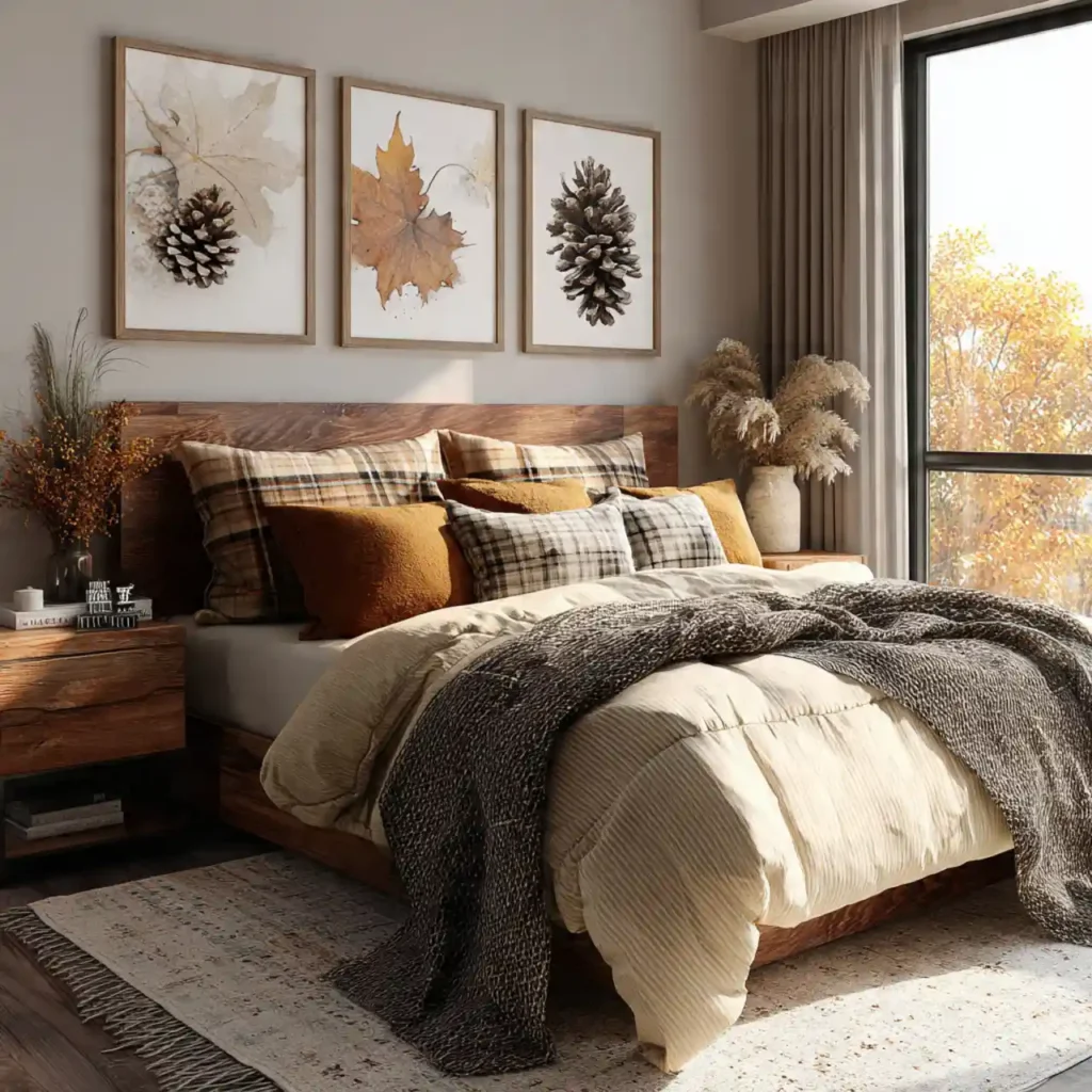 14-Cozy Autumn Bedroom Idea