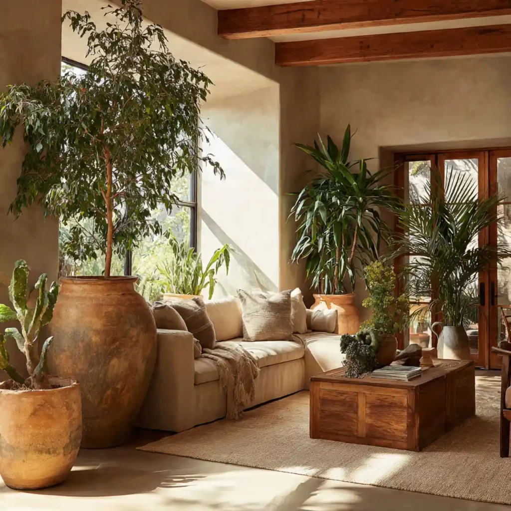 15-Biophilic Living Room Idea