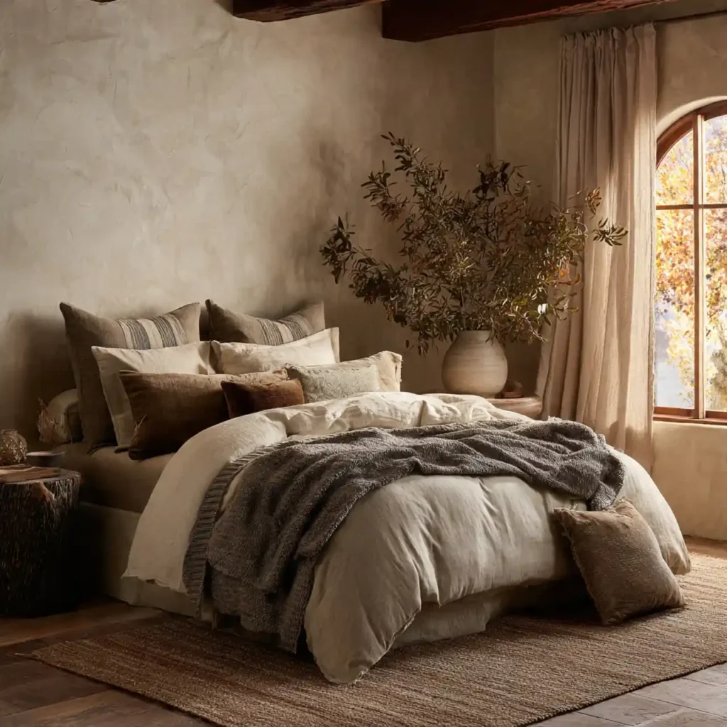 15-Earth-Toned Luxury Bedroom Idea