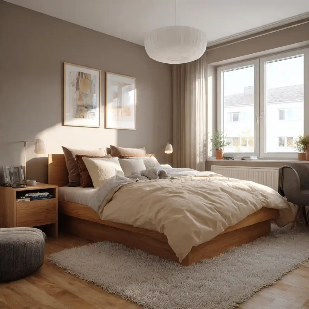 15-Mocha Bedroom Idea