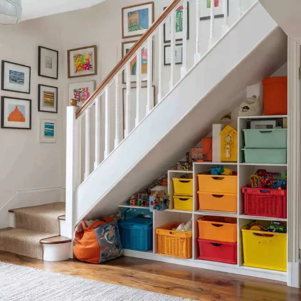 15-Under Stairs Storage Idea