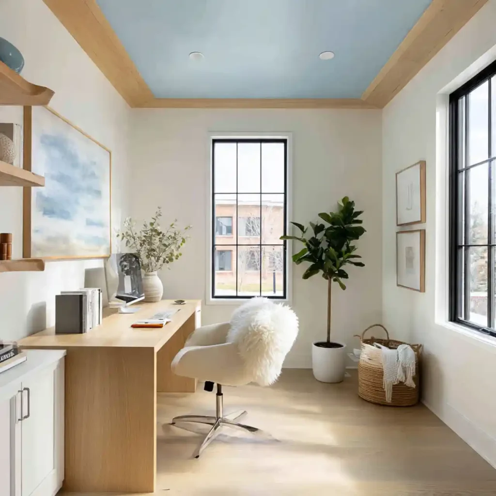 16-Blue Home Office Idea