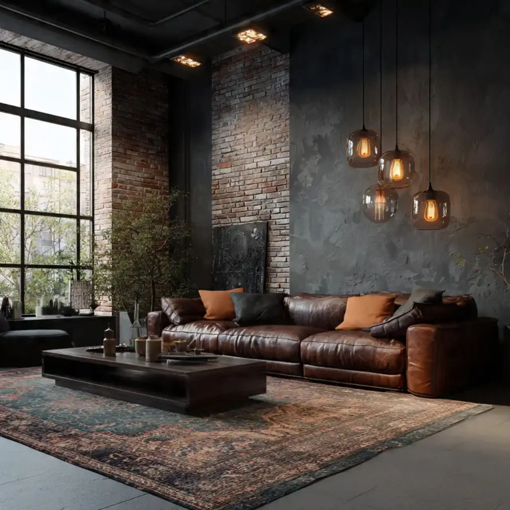 16-Industrial Apartment Interior Idea