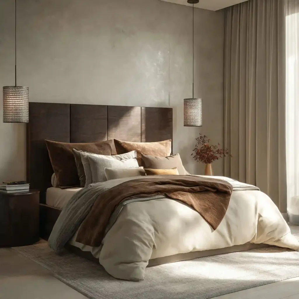 16-Mocha Bedroom Idea