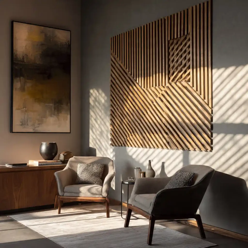 16-Wood Slat Wall Idea