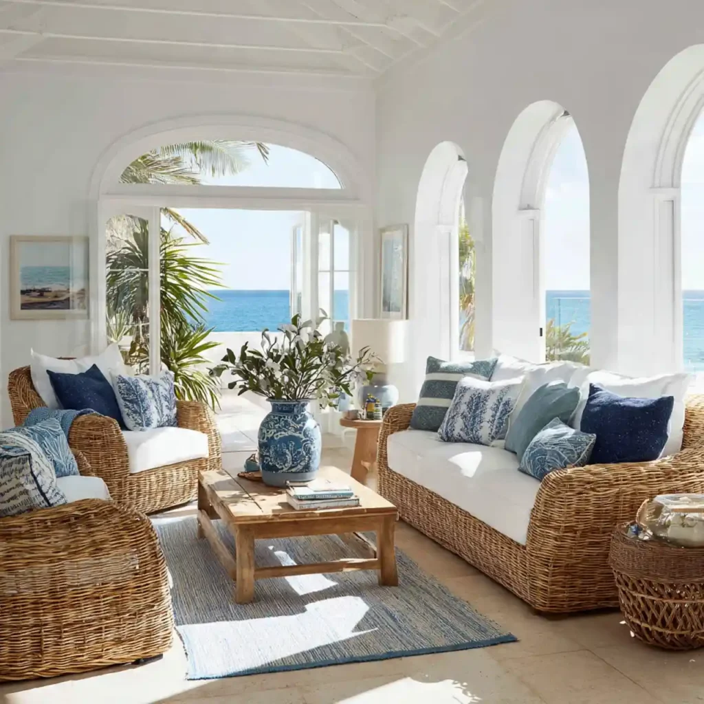 17-Blue and Brown Living Room Ideas