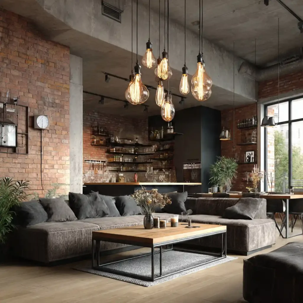 17-Industrial Apartment Interior Idea