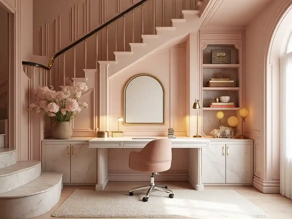 18-Home Office Under Stairs Idea