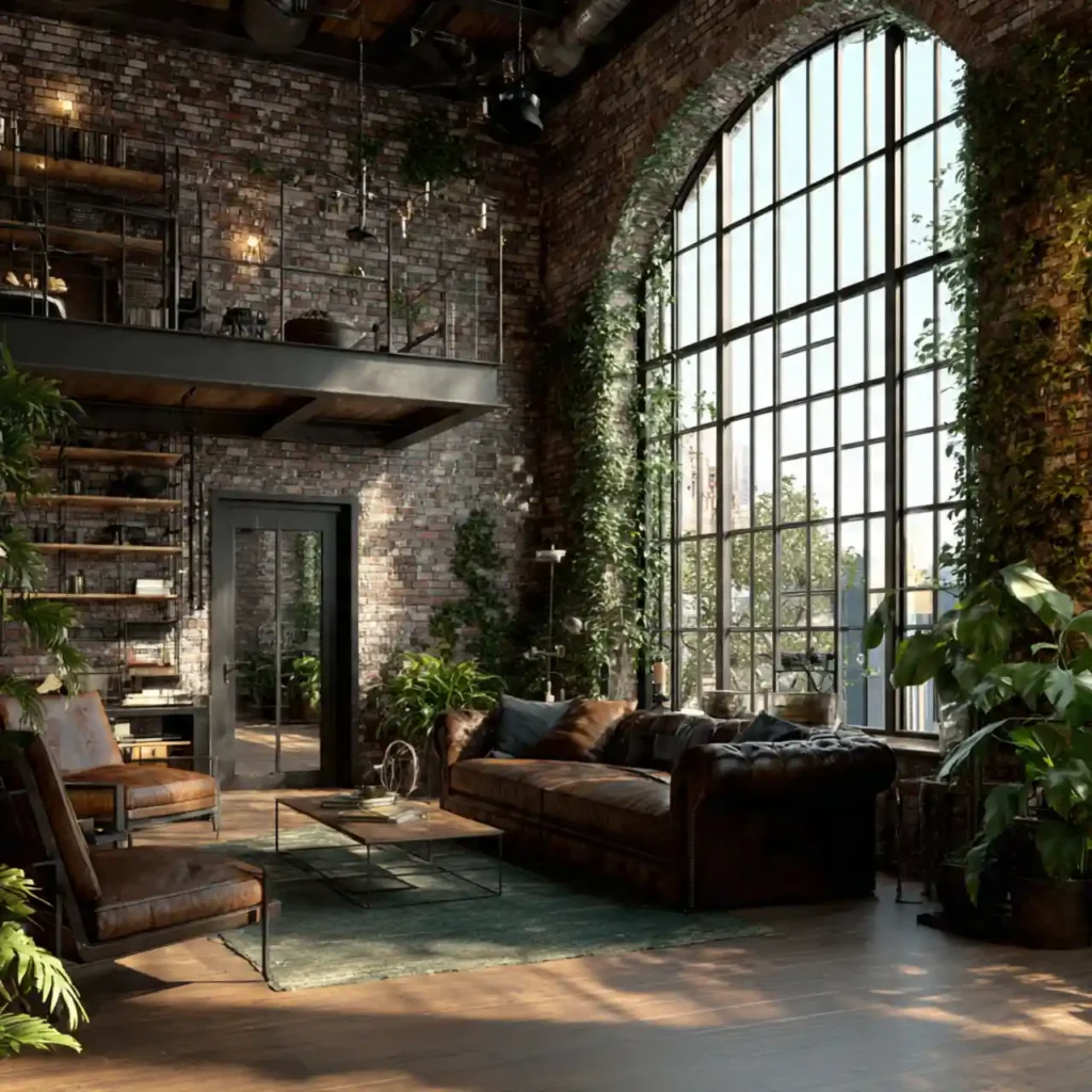 18-Industrial Apartment Interior Idea