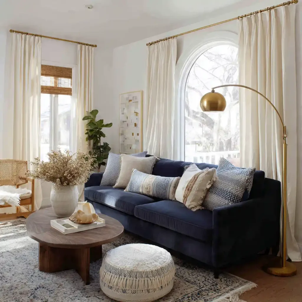 18-Navy Blue Velvet Furniture Idea