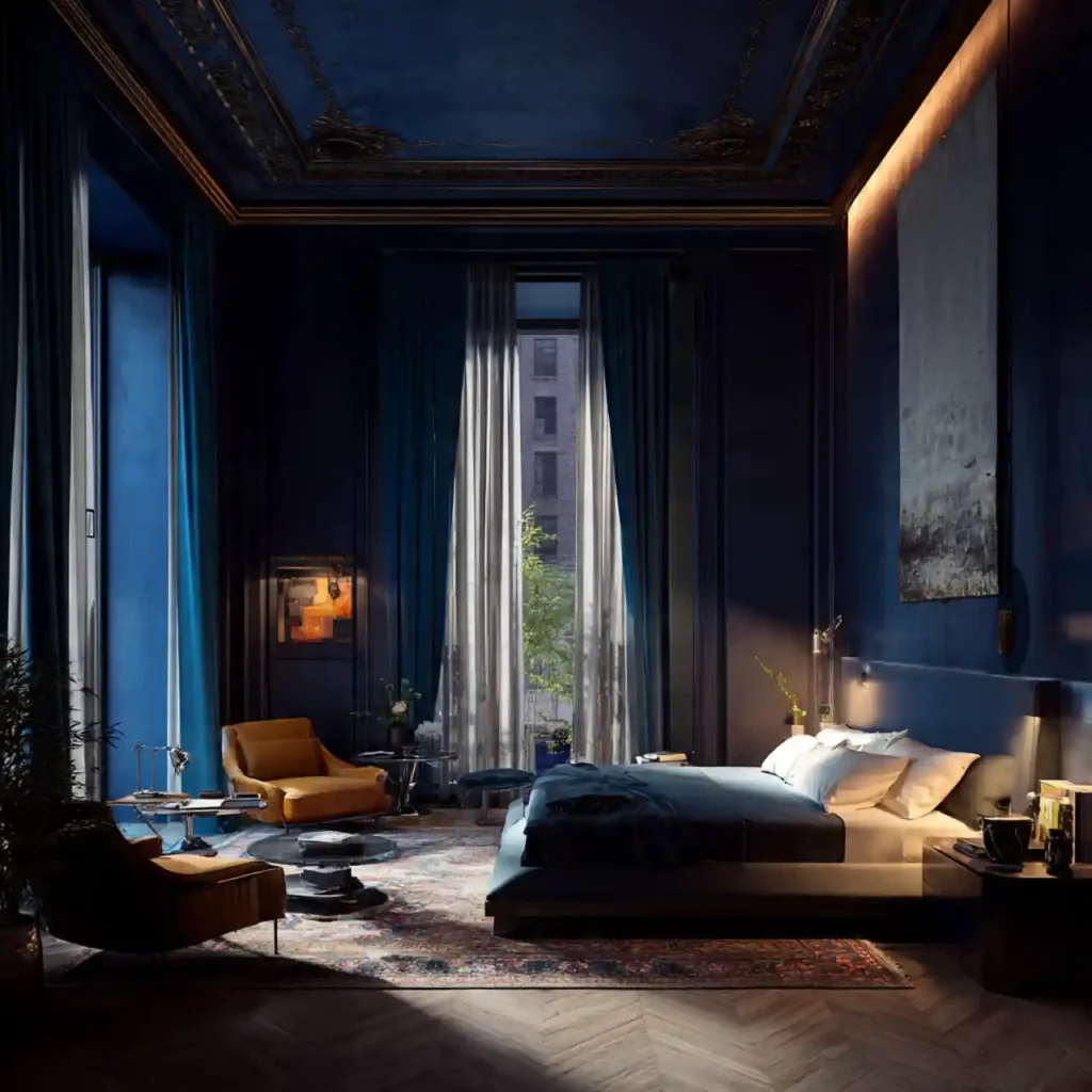 19-Blue Bedroom Idea