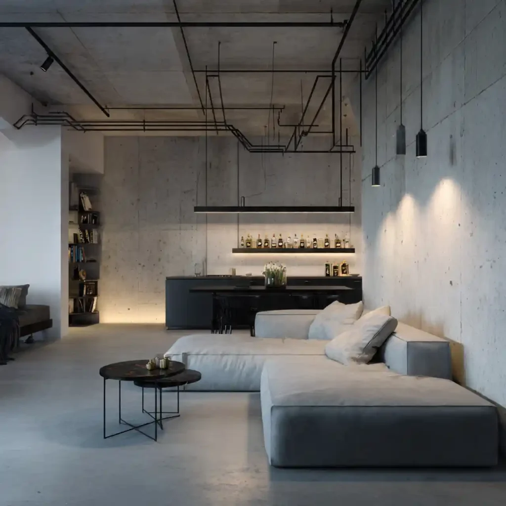 19-Industrial Apartment Interior Idea