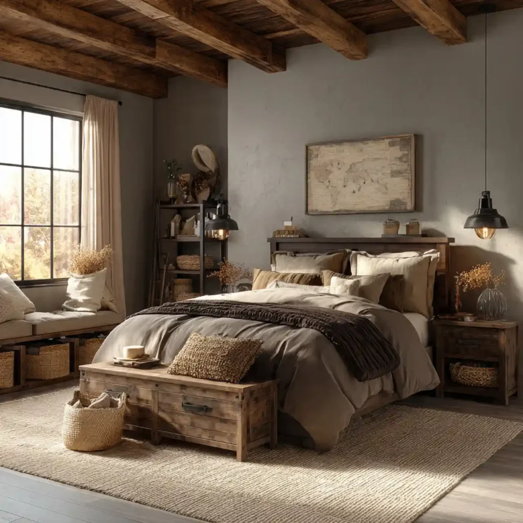 19-Mocha Bedroom Furniture Idea