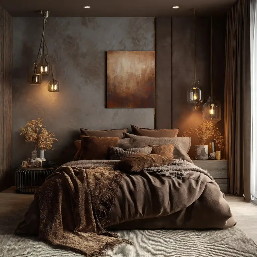 19-Mocha Bedroom Idea
