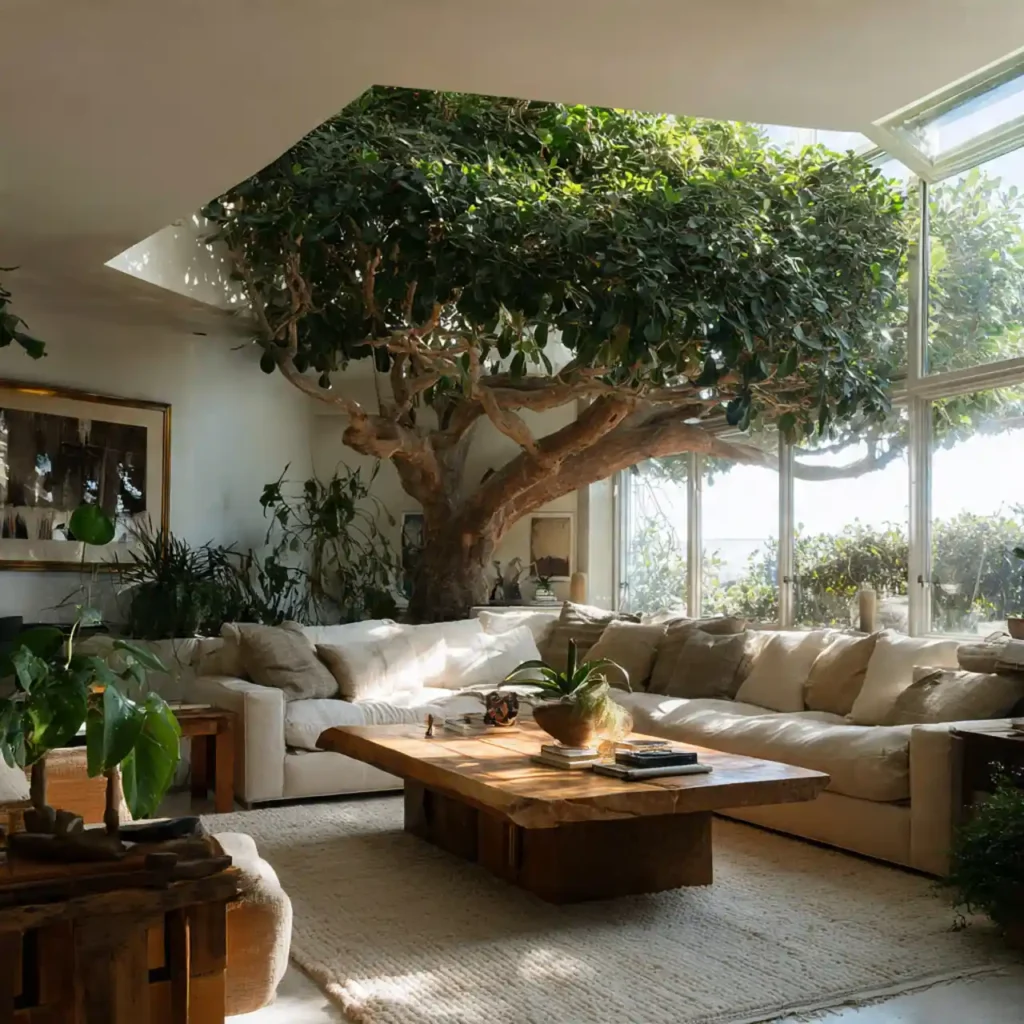 2-Biophilic Living Room Idea