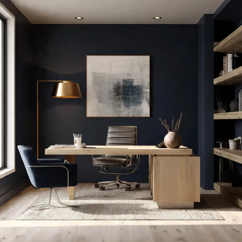 2-Blue Home Office Idea