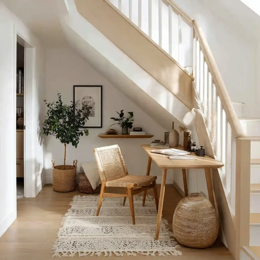 2-Home Office Under Stairs Idea