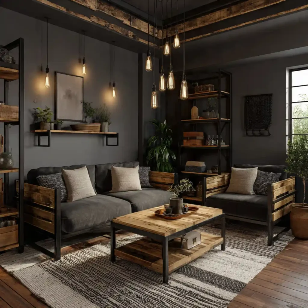 2-Industrial Apartment Interior Idea