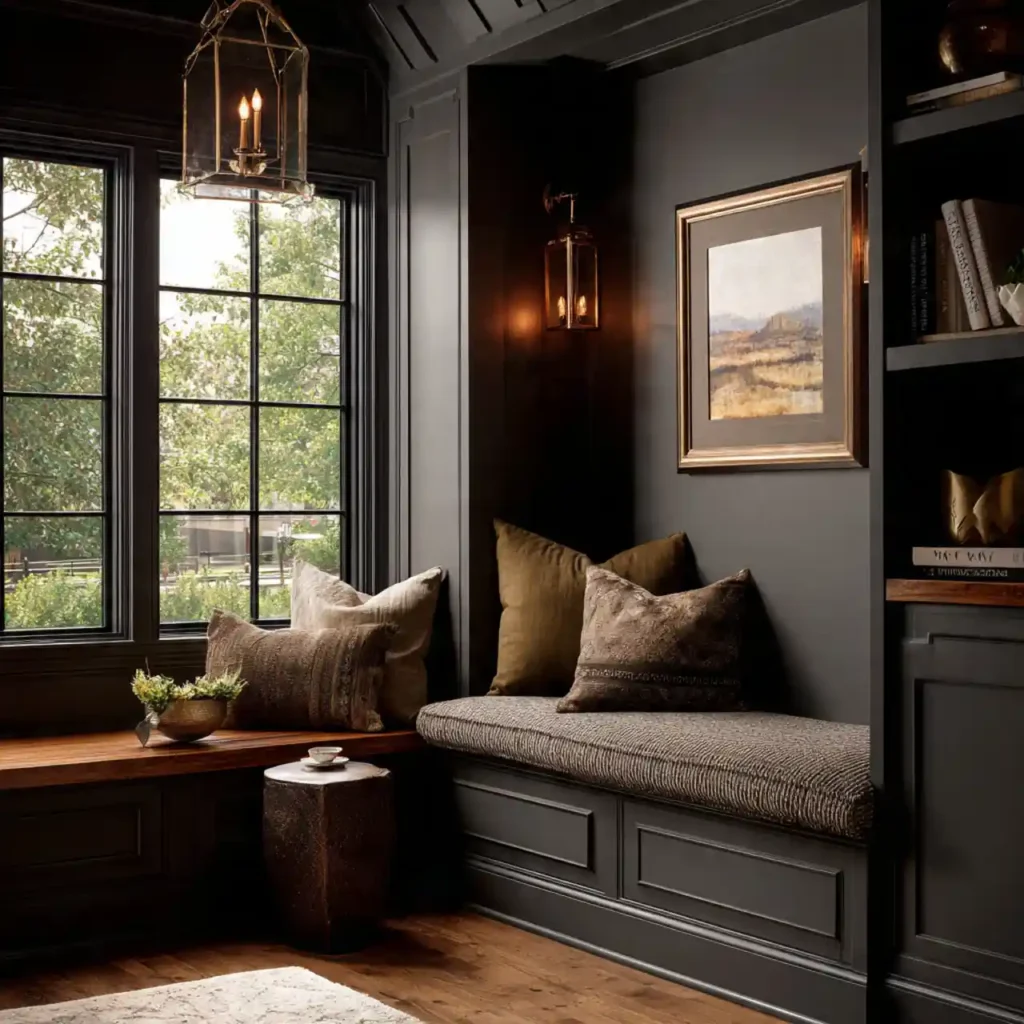 2-Window Nook Ideas with Stunning Color Palette