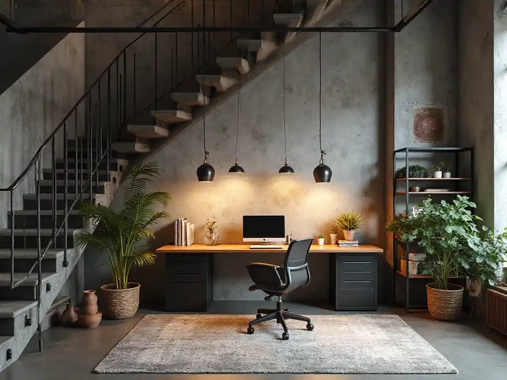 21-Home Office Under Stairs Idea