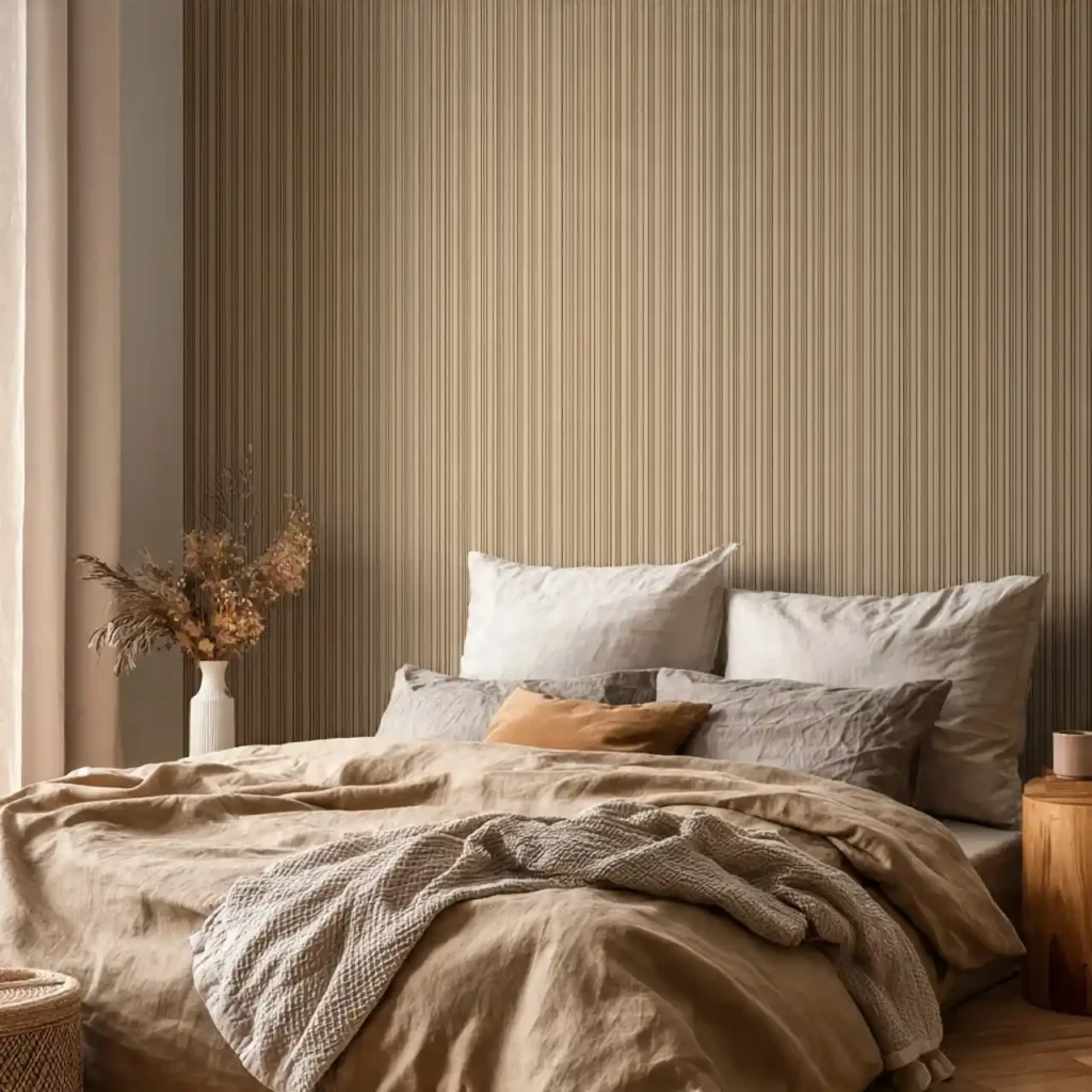21-Mocha Bedroom Wall Idea