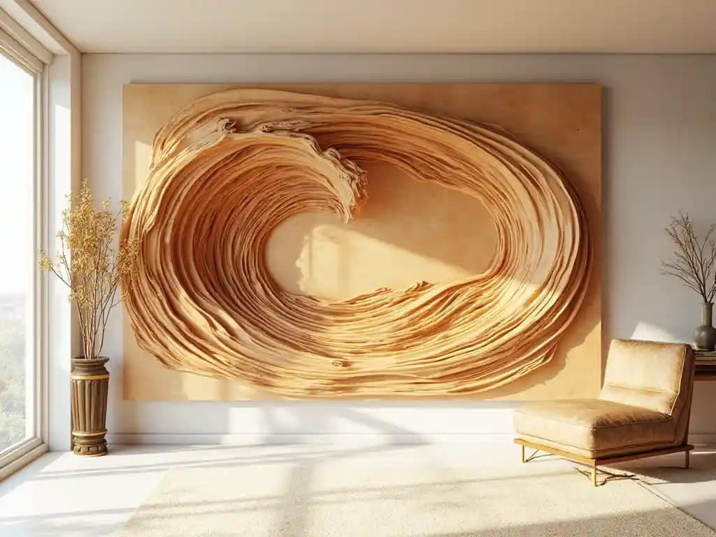 22-Large Wood Wall Art Idea