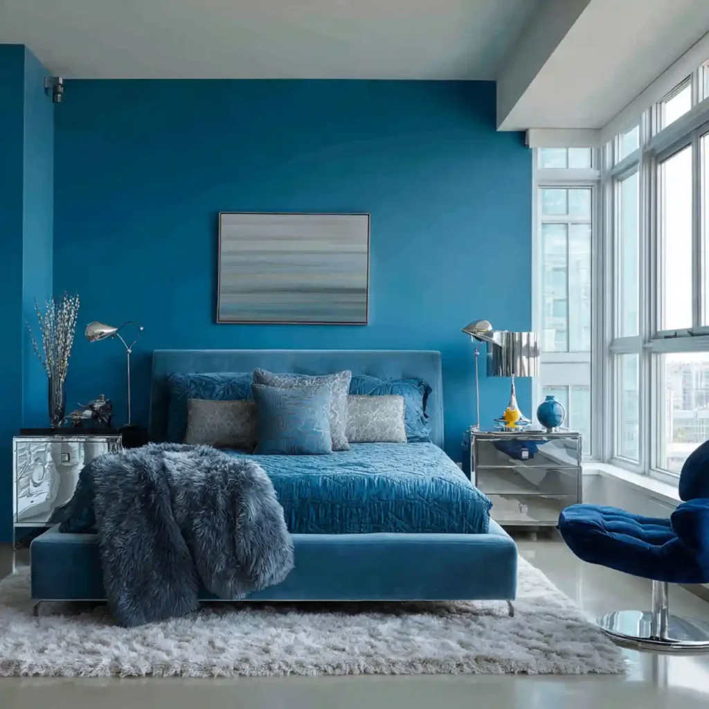 23-Blue Bedroom Idea