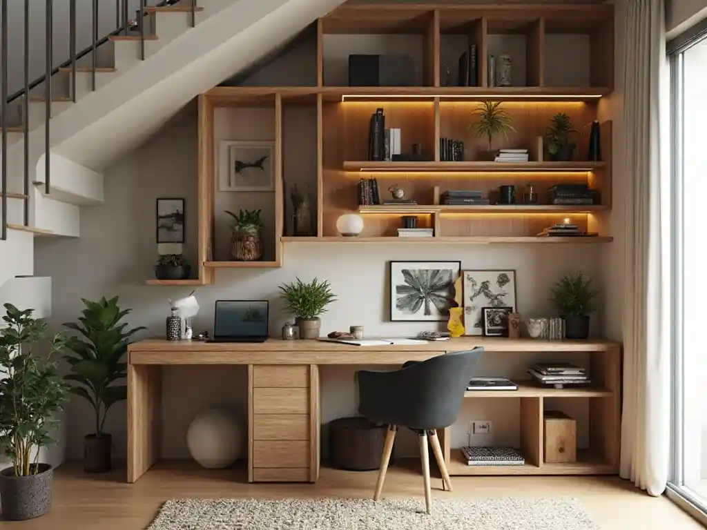 23-Home Office Under Stairs Idea