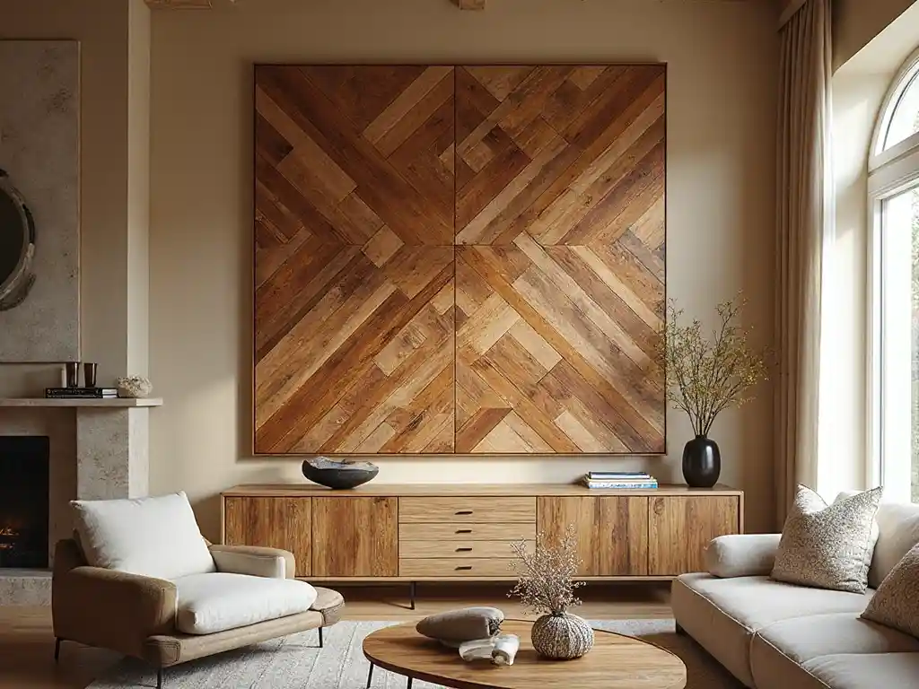23-Large Wood Wall Art Idea