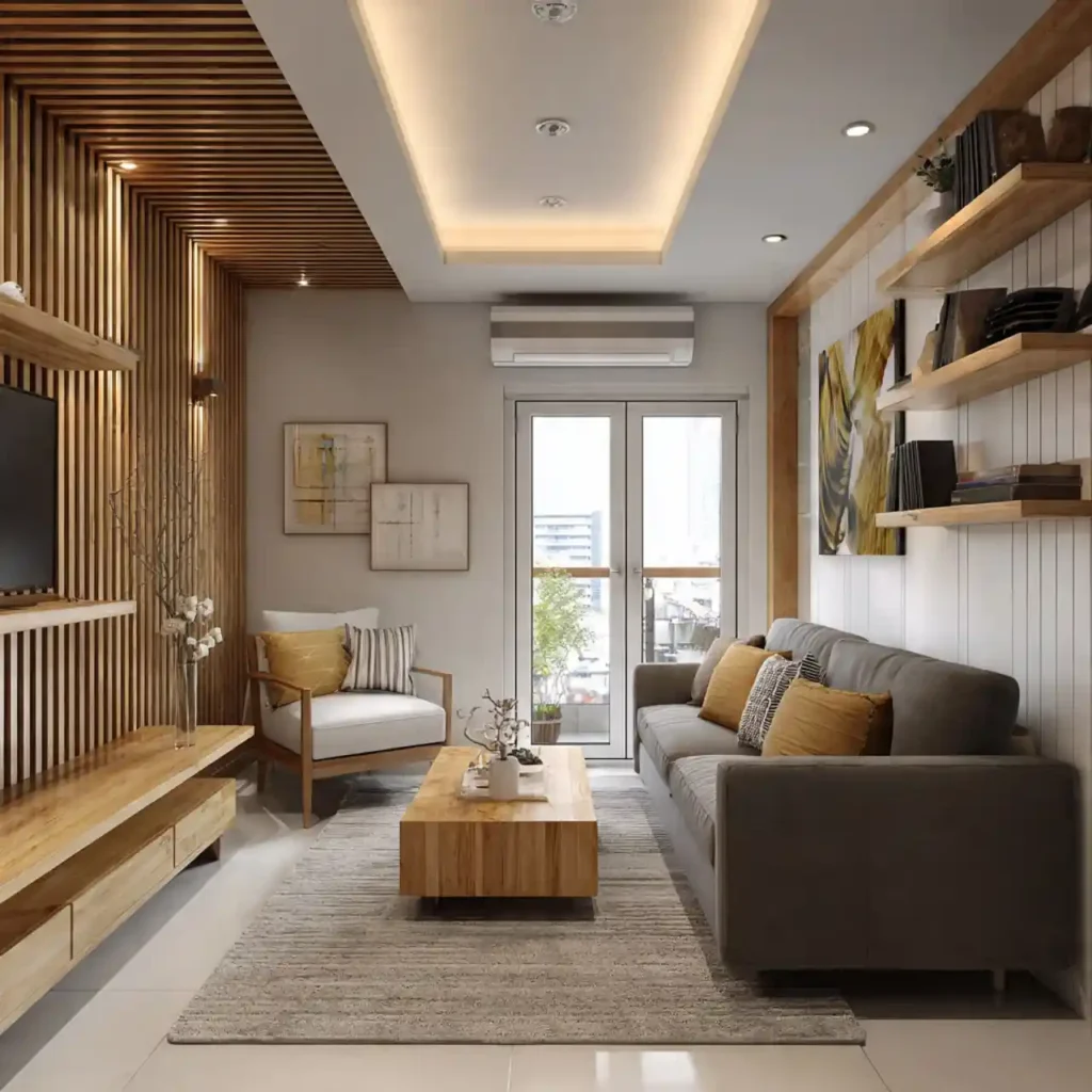 23-Wood Slat Wall Idea