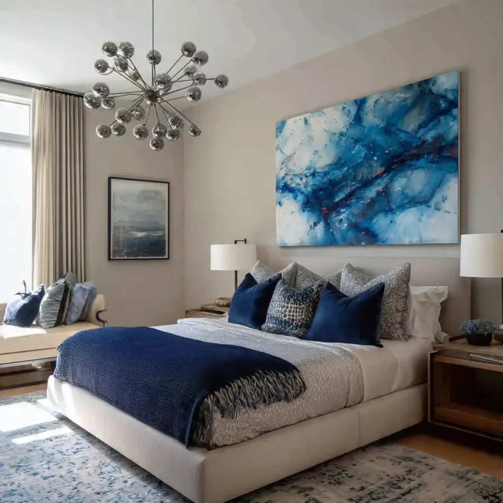 24-Blue Bedroom Idea