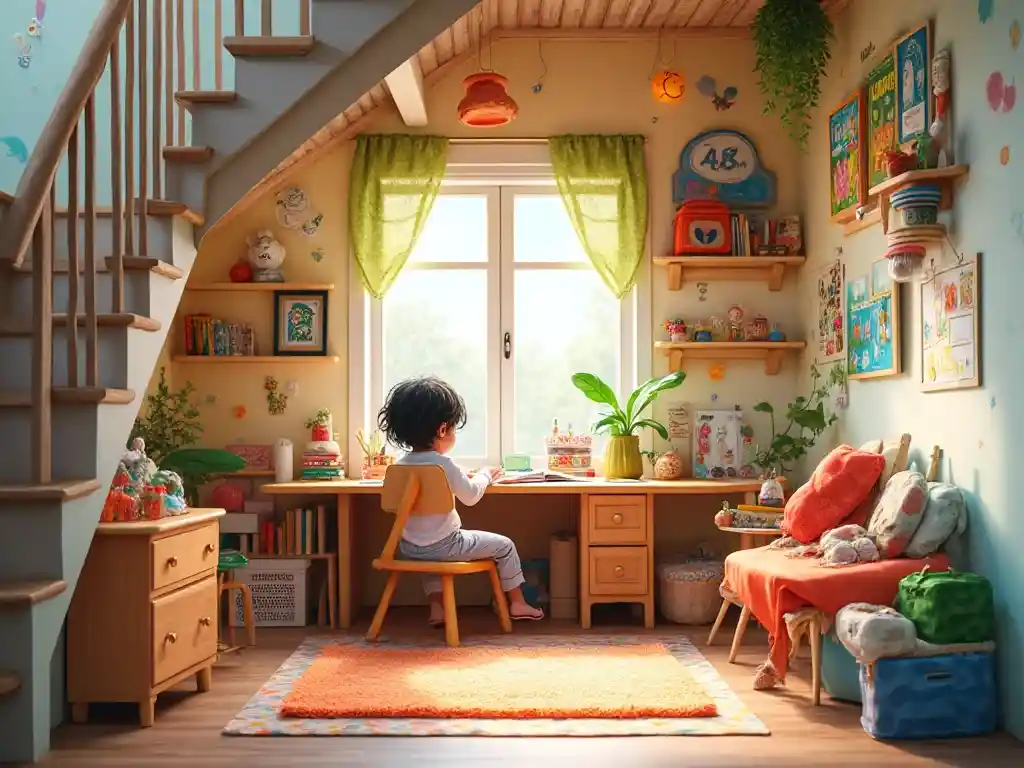 24-Home Office Under Stairs Idea