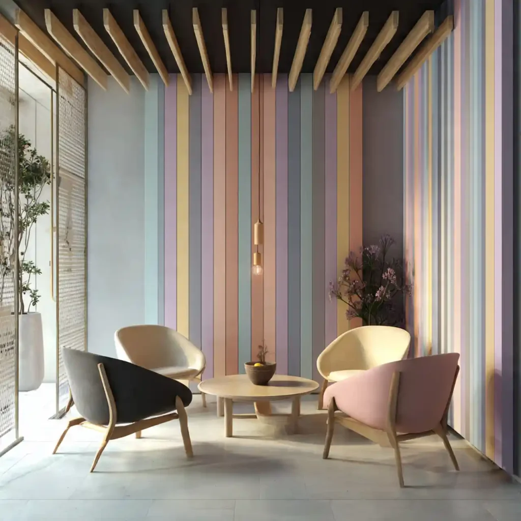 24-Wood Slat Wall Idea