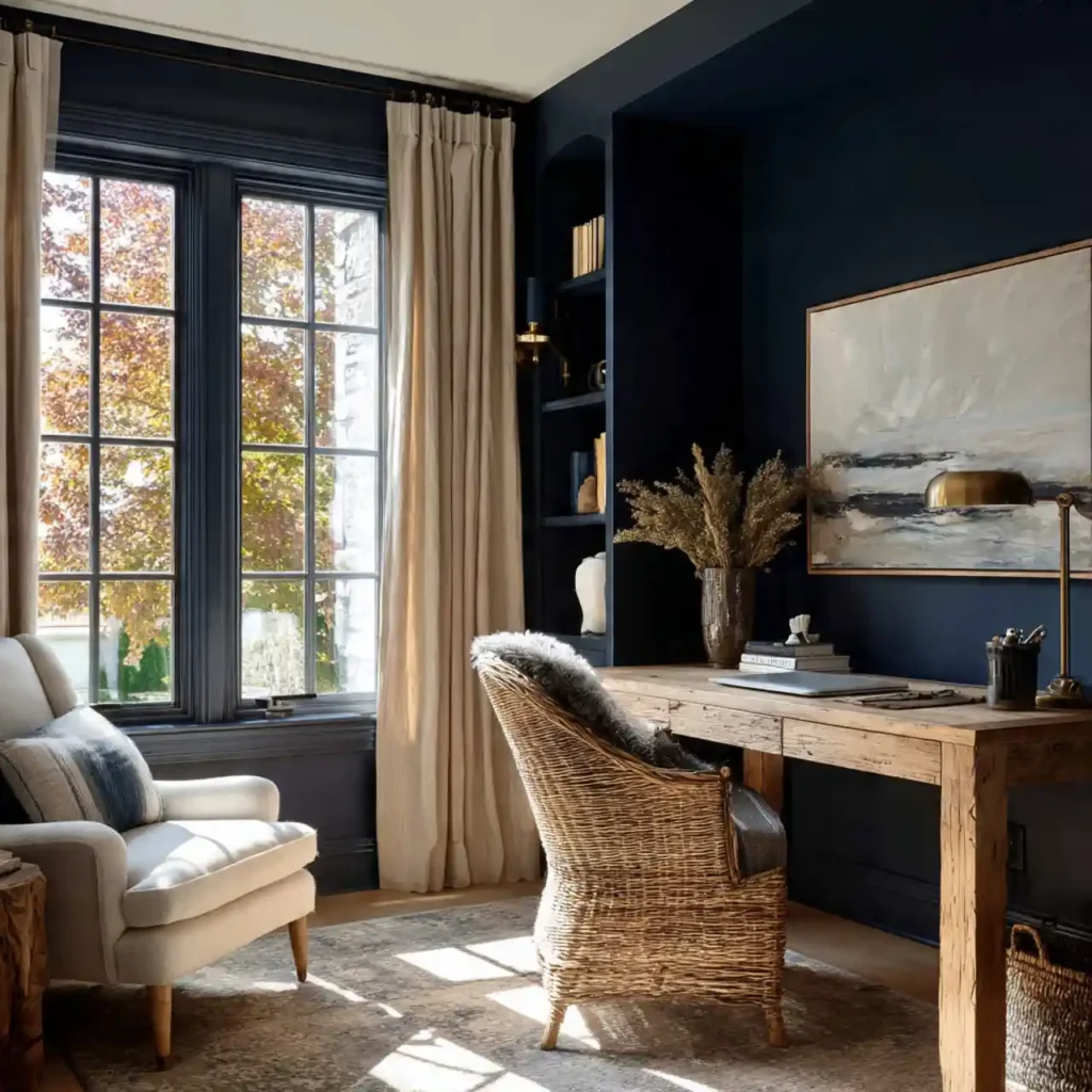 25-Blue Home Office Idea