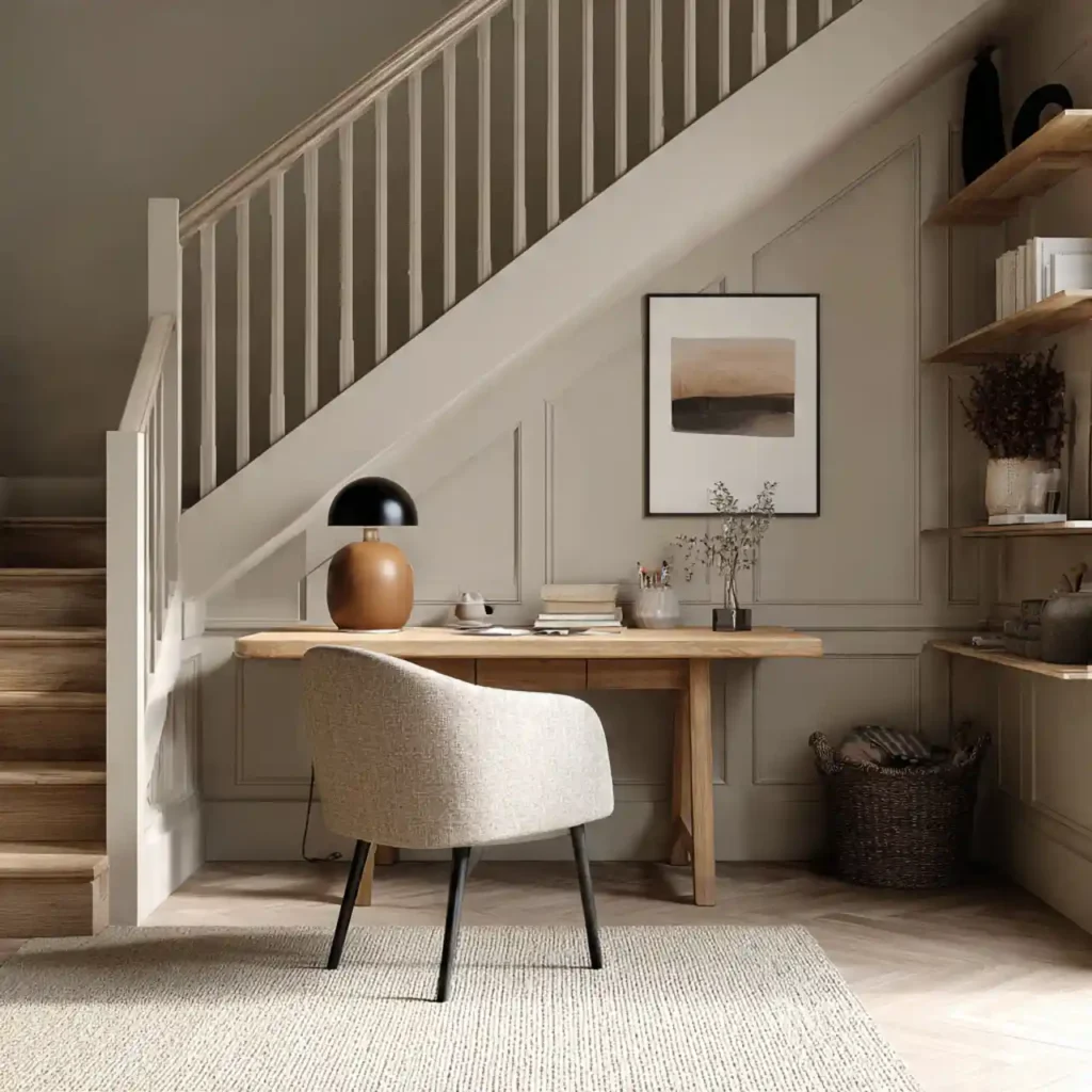 25-Home Office Under Stairs Idea
