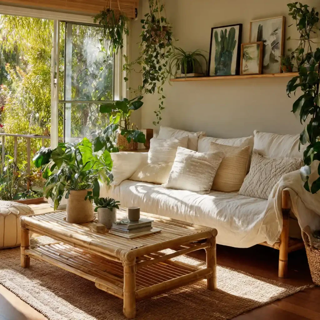 26-Biophilic Living Room Idea