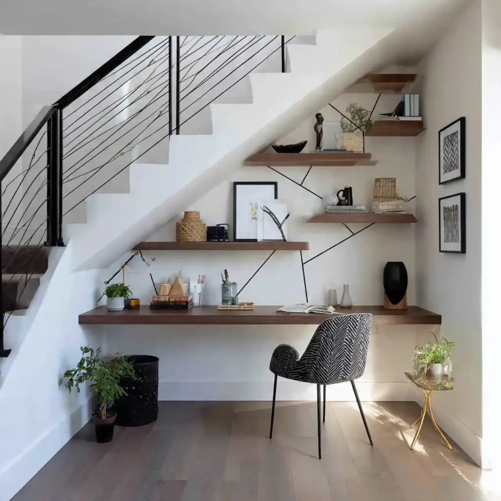 26-Home Office Under Stairs Idea